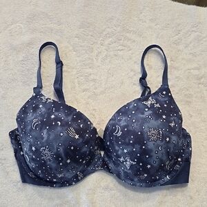 PINK Victoria's Secret Women's Blue Starry Night Bra